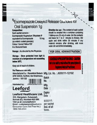 Esomefol Kid Granules 1Gm